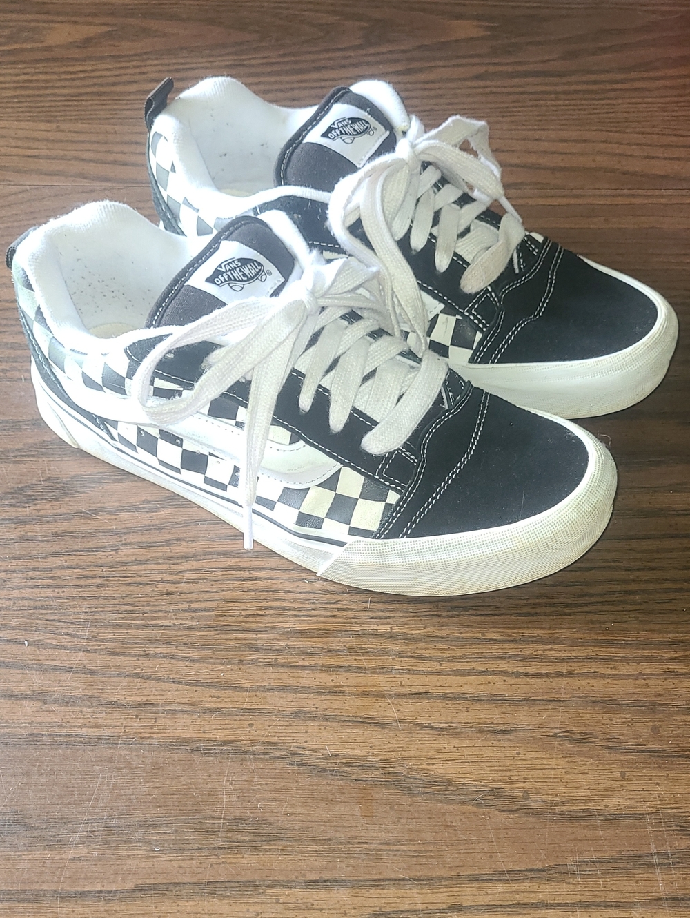 Vans Black & White Checkerboard Old Skool Sneakers Mens Size 10.5